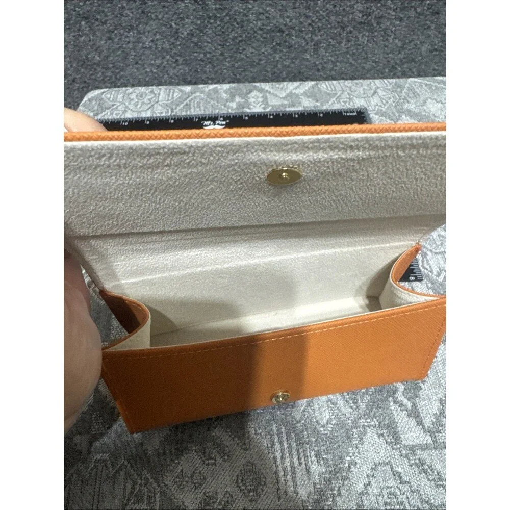 NEW Tory Burch Sunglasses or Eyeglasses Soft Case /Magnetic Snap /Orange